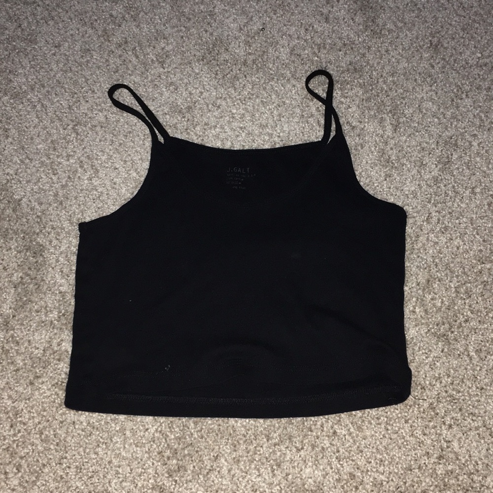 Black brandy melville crop tank top